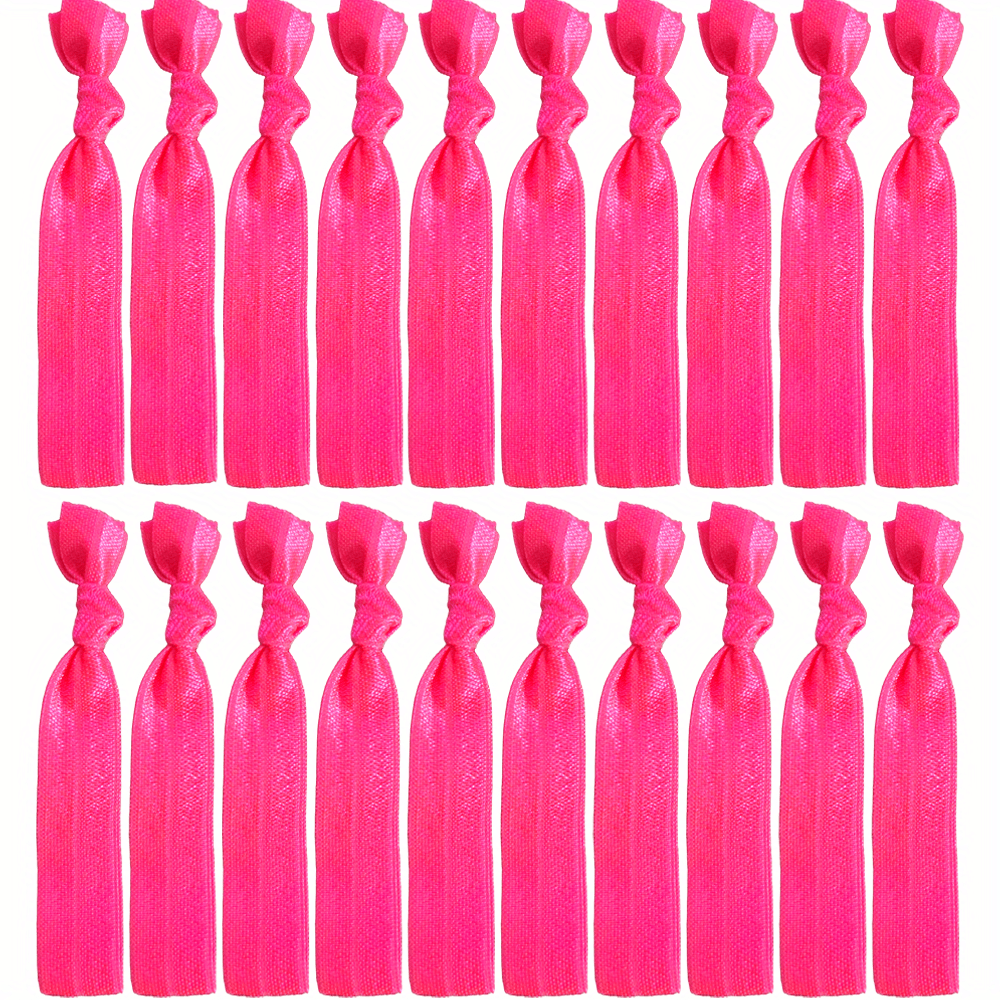 20pcs Knotted Hair Rope Elastic Ponytail Holder Hair Acces