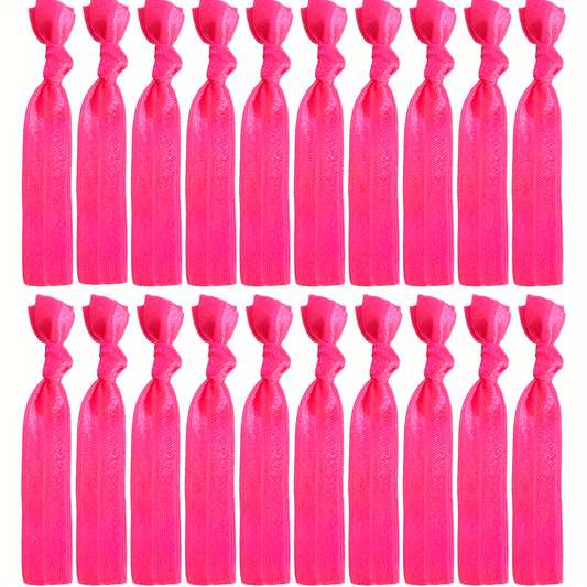 20pcs Knotted Hair Rope Elastic Ponytail Holder Hair Acces
