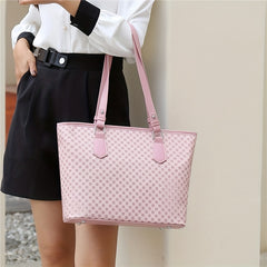 3Pcs Geometric Pattern PU Leather Tote Bag Set with Flap Handbag & Clutch