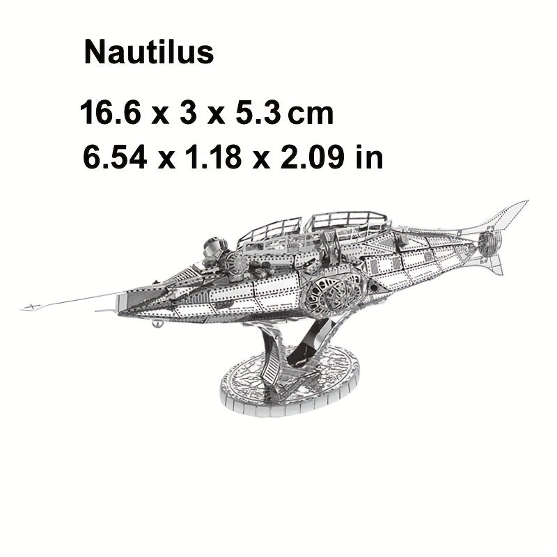 3D Metal Jigsaw Puzzle Model DIY Boat Military Series Birthday Gift