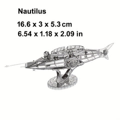 3D Metal Jigsaw Puzzle Model DIY Boat Military Series Birthday Gift