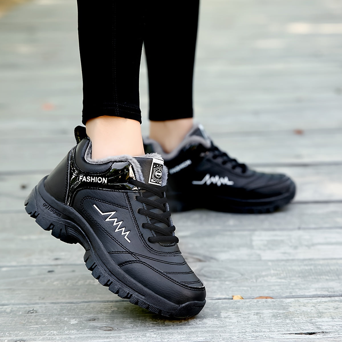 Women's Non slip Warm Hiking Sneakers Wear Resistant Snow Shoes