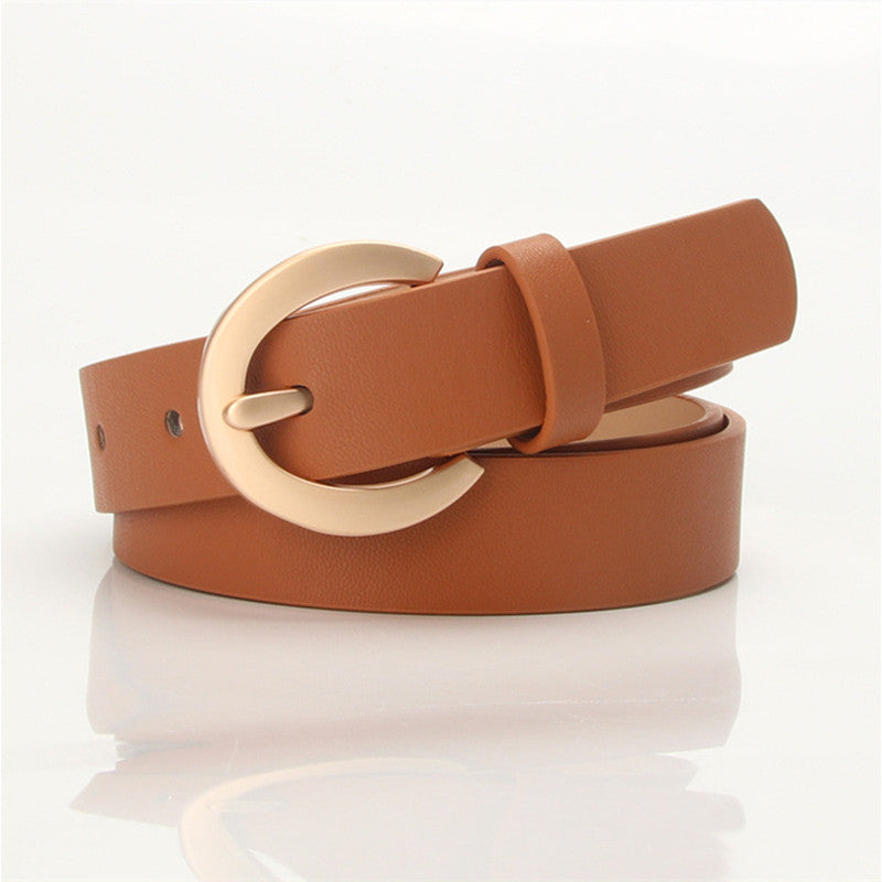 Women's PU Leather Waist Belt for Jeans Pants Dress
