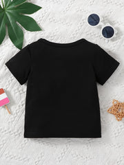 Skull Hand Halloween Tee Baby Short Sleeve Casual Sports Top Kids Summer T Shirt