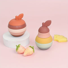 Silicone Fruit Shape Building Blocks & Nesting Toys