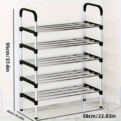 1pc Shoes Storage Rack Standing Shoes Rack Easy Assembled Shoes Storage Shelf