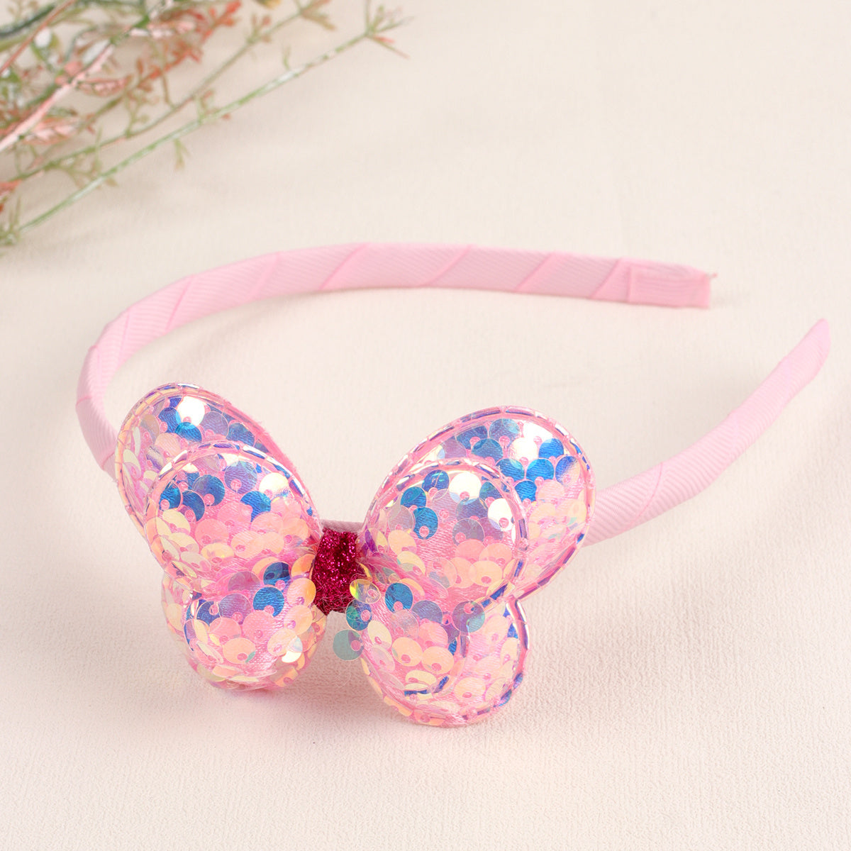Sequin Butterfly Hairband for Kids