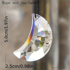 1pc 50mm Clear Crystal Pendant Prism Sun Catcher Chandelier