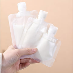 5 PCS Refillable Flat Pouch Travel Bottles Set 30ml 50ml 100ml