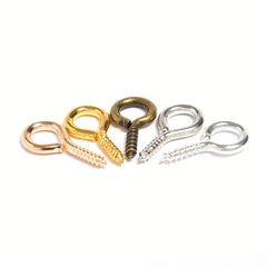 200pcs Alloy Eye Hook Screw Pins for DIY Jewelry Making