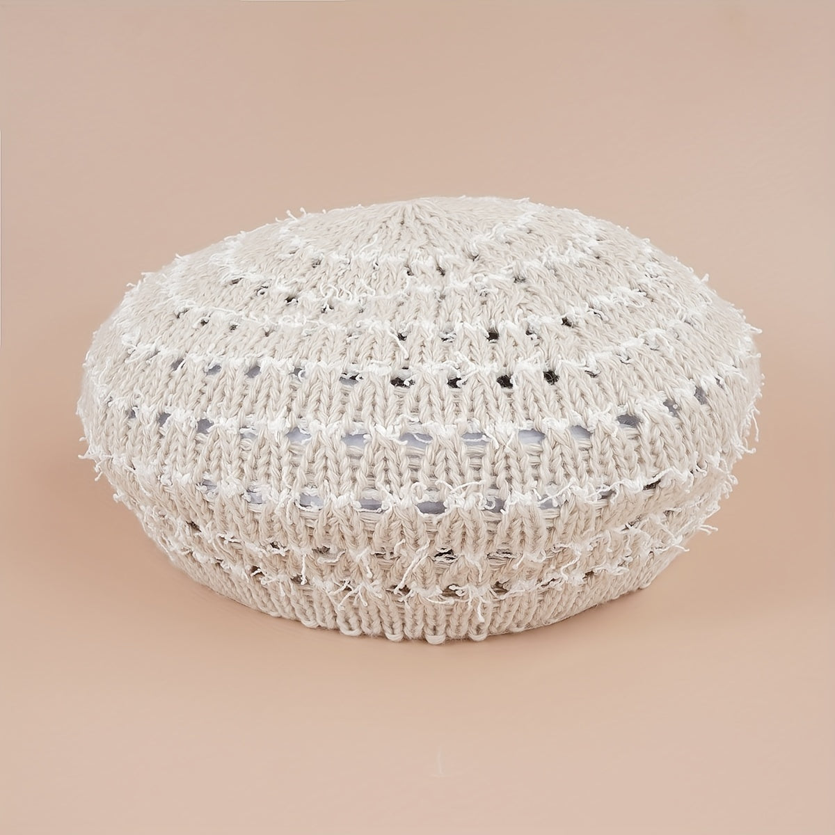 Striped Hollow Beret Hat Summer Breathable All-match Painter Hat
