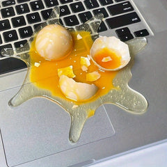 April Fool's Broken Eggs Phone Holder, Blown Milk Tea Spoof Toy