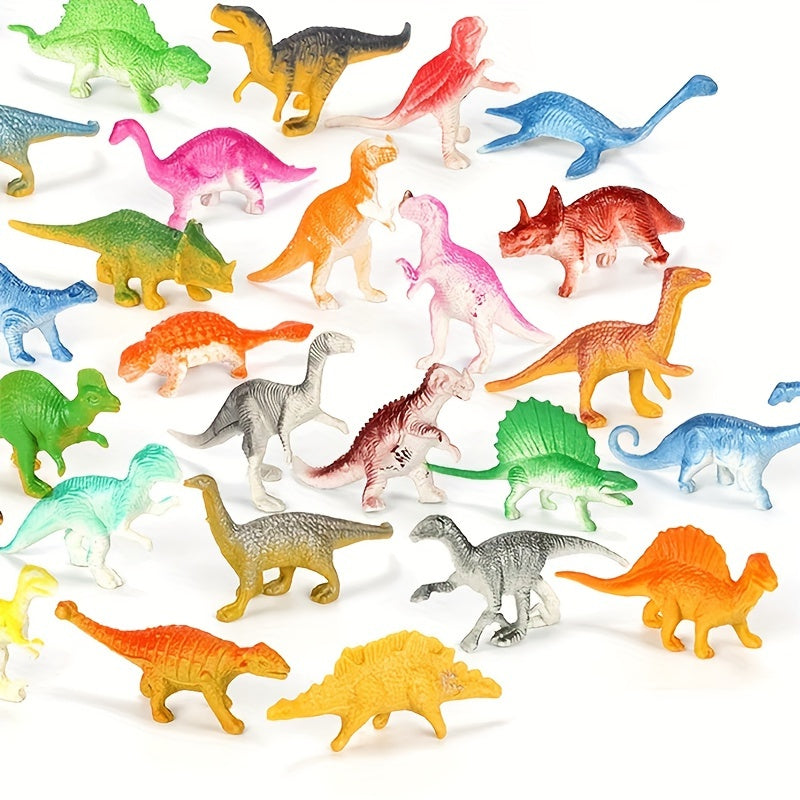 16pcs Mini Dinosaur Simulation Toy Solid Dinosaur Model Action Figures