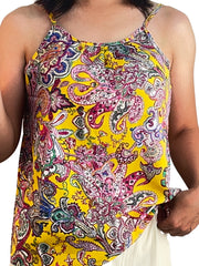 Paisley Print Spaghetti Strap Top for Summer Women