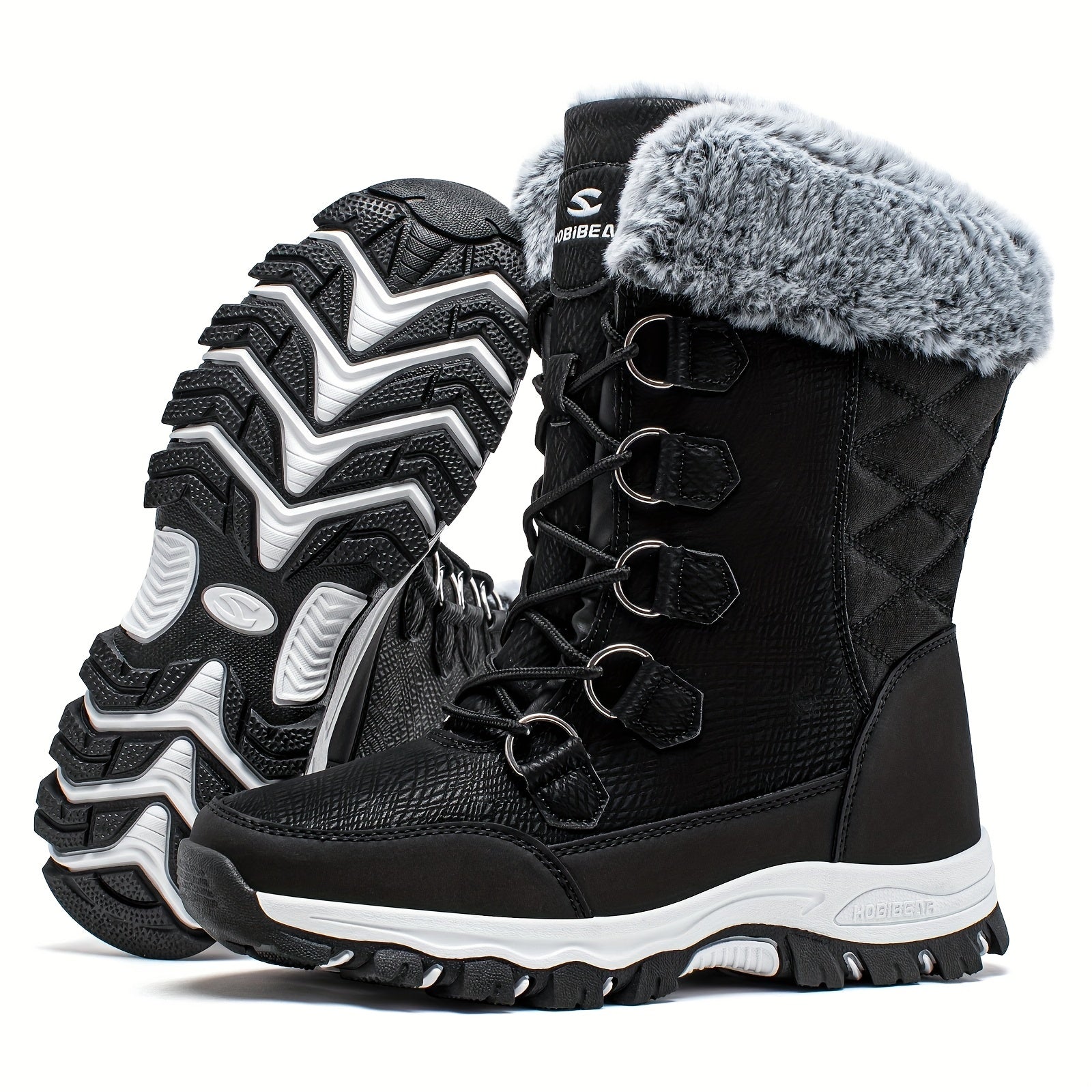 Women's Waterproof Snow Boots High Top Hiking Boots