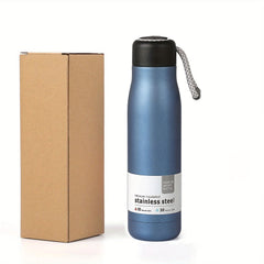 17oz Insulated Steel Water Bottle Strap Lid Keeps Drinks Cold