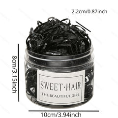 1000pcs Mini Colorful Hair Ties Hair Bands Set For Girls