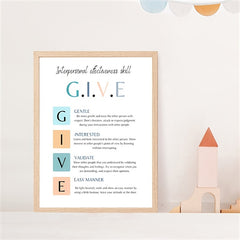 1pc Office Wall Decor Dbt Dialectics Poster Therapy Office Art