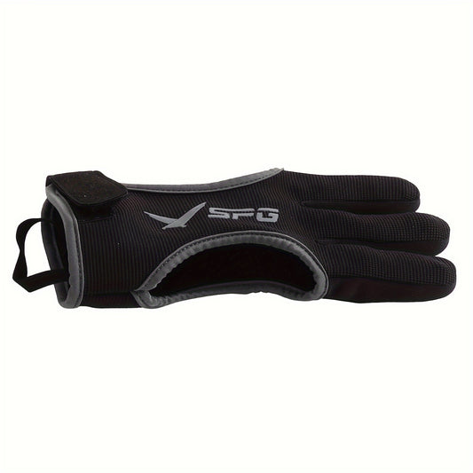 1pc Archery Glove Finger Guard Padded Protector For Recurve Compound Bow
