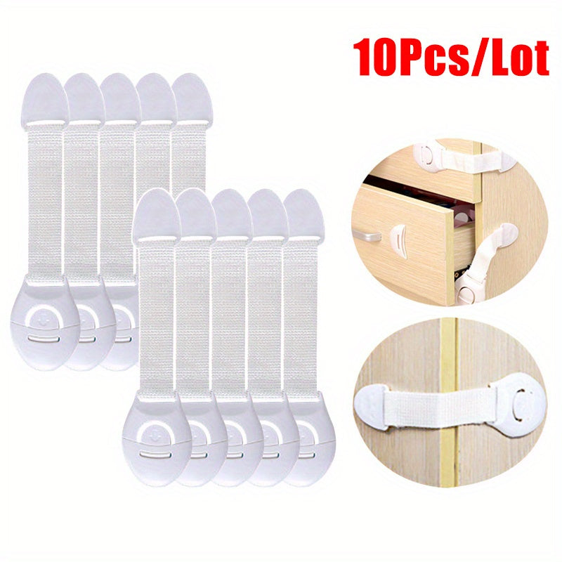 10pcs Child Safety Cabinet Lock Baby Proof Security Protector Drawer Door Lock