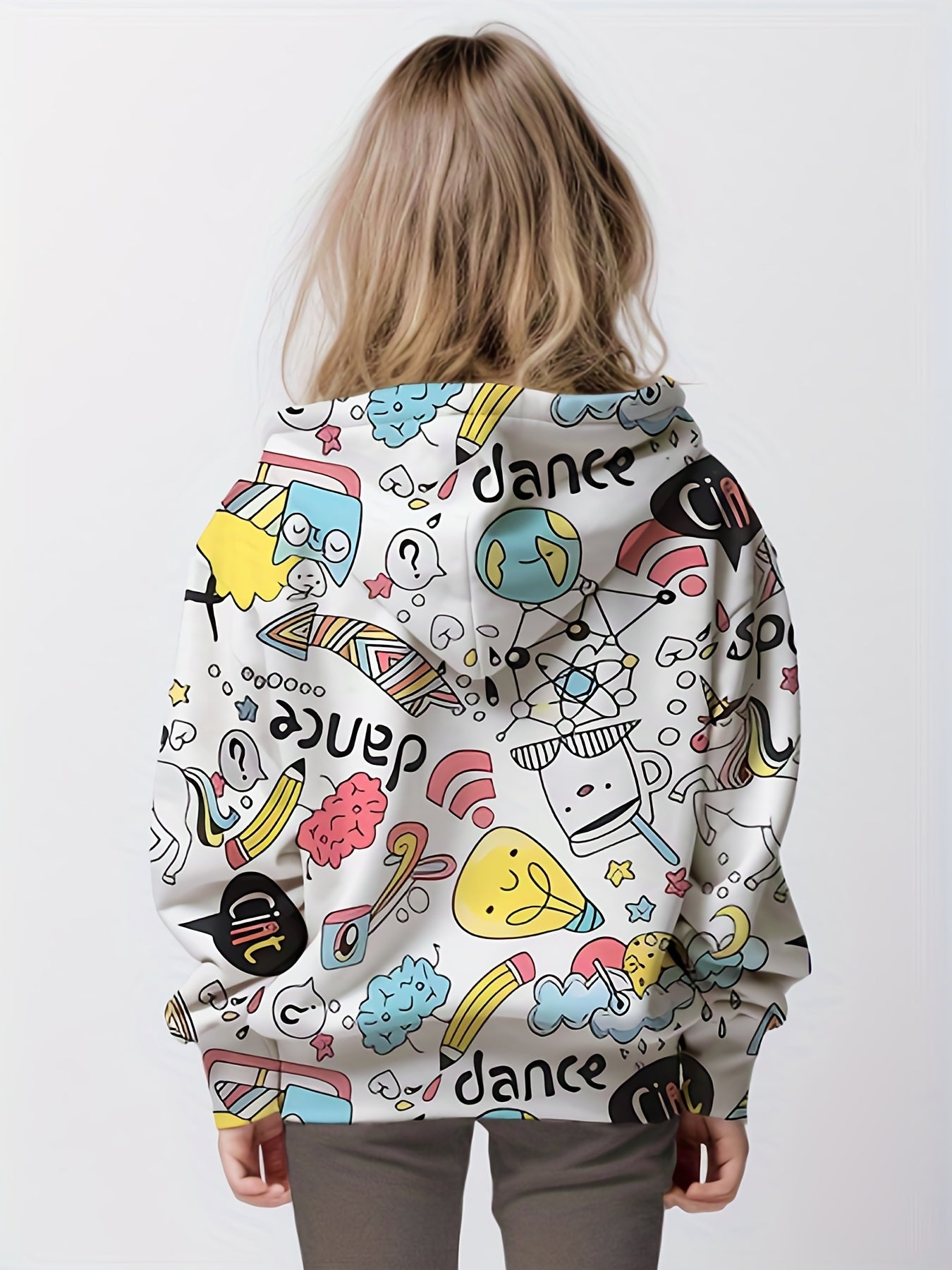 Graffiti 3D Print Sweatshirt Hoodie Boys Girls