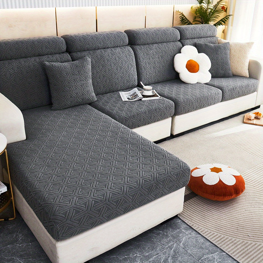 Wear Resistant Sofa Slipcover L Shape Stretch Furniture Protector