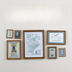 Simulation Mural Mini Doll House Wall Decoration Painting