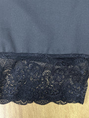 High Waist Lace Trim Leggings for Women