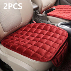 2pcs Winter Car Seat Cover Cushion Anti-slip Front Chair Pad