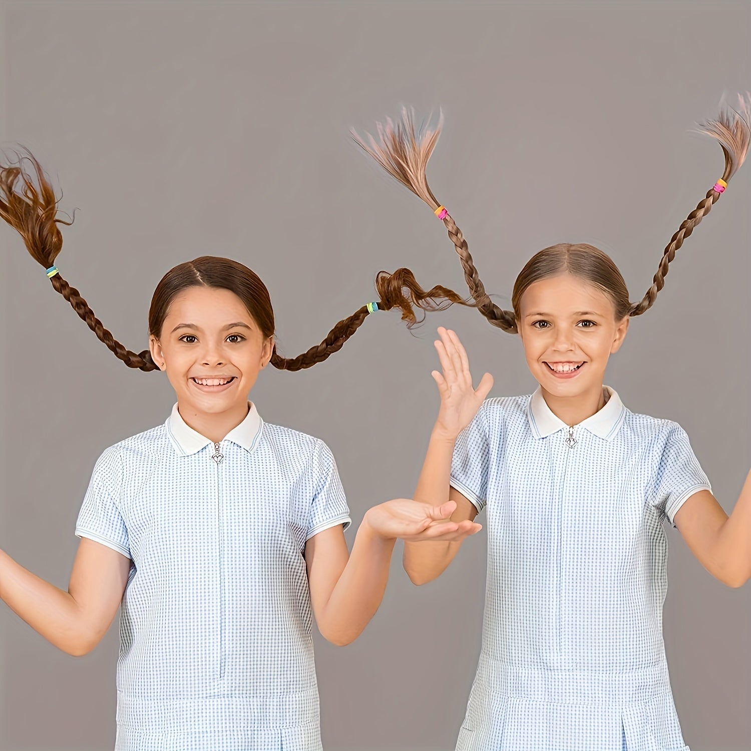 1500pcs Elastic Hair Ties Hair Bands Box Package For Girls