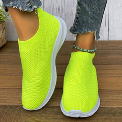 Women's Comfort Slip-on Walking Shoes Mesh Outdoor Sports Sneakers