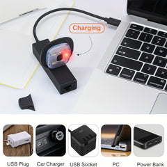 LED Hat Light USB Rechargeable Beanie Headlight For Outdoor Sports