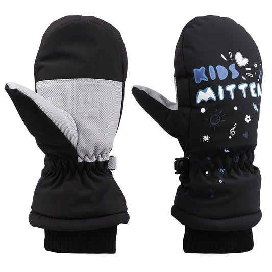 Kids Winter Skiing Snow Gloves Cold Weather Windproof Mittens