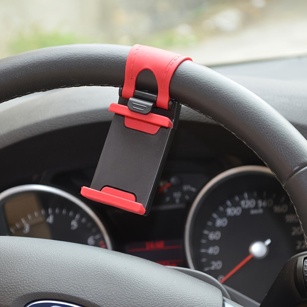 Car Steering Wheel & Bike Clip Phone Holder - Keep Your Phone Secure
