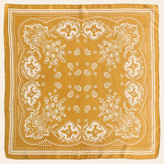 Paisley Print Square Scarf Silk Shawl Bandana Head Wraps Neckerchief