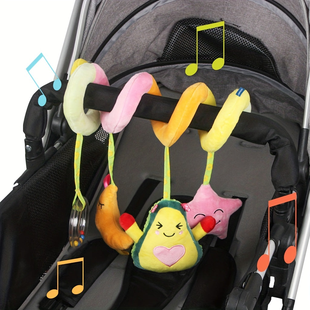 Baby Plush Fruit Series Bed Wrap Car Pendant Hanging Toys