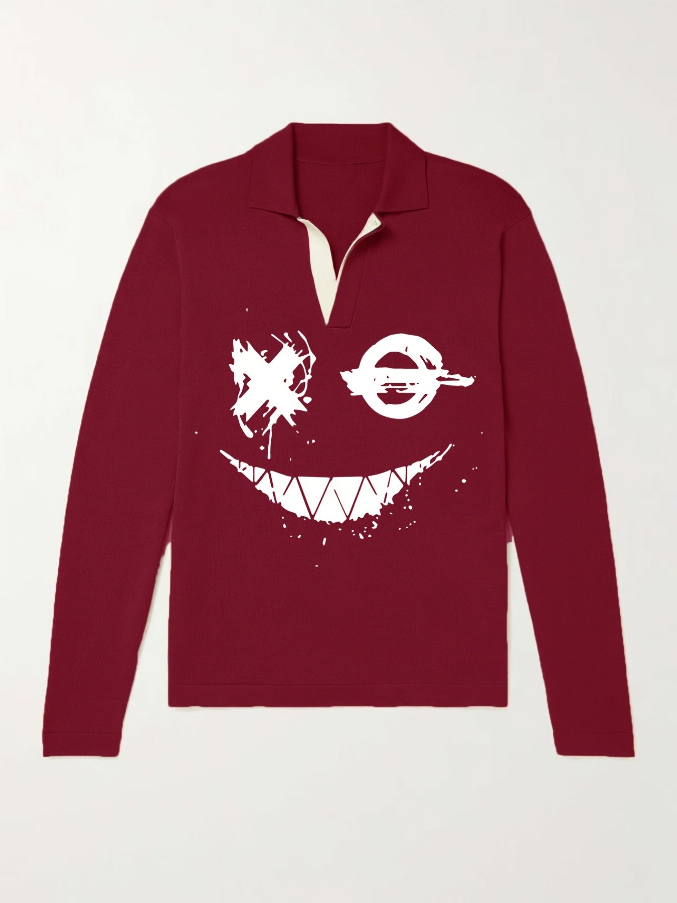 Men's V Neck Pullover Sweater Casual Lapel Winter Autumn