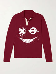 Men's V Neck Pullover Sweater Casual Lapel Winter Autumn