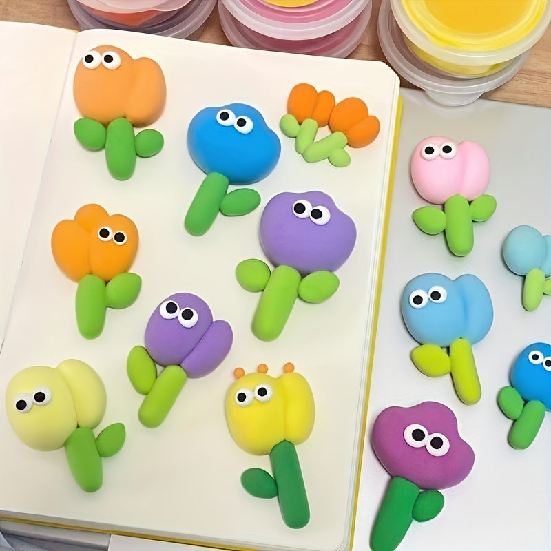 24 Colors Light Clay Rubber Mud With Clay Tools Mud Clay DIY Project Clay Hand..