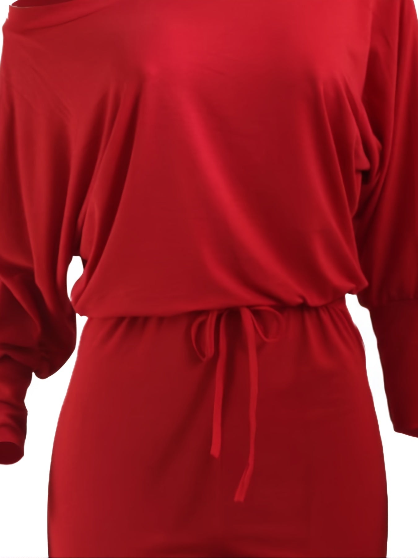 Batwing Sleeve Drawstring Jumpsuit for Women