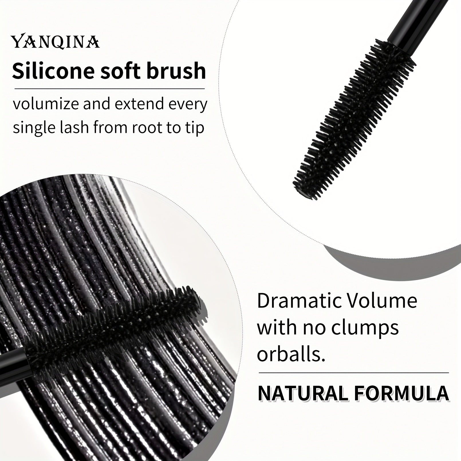 Waterproof Volumizing Mascara Long Lasting SmudgeProof Curly Holding Eyelashes