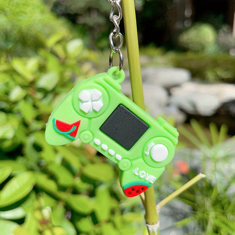 Rubber Fruit Game Console Handle Key Chain Hand Decoration Keychain