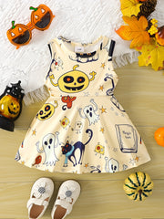 European & American Baby Girls Fawn Dress