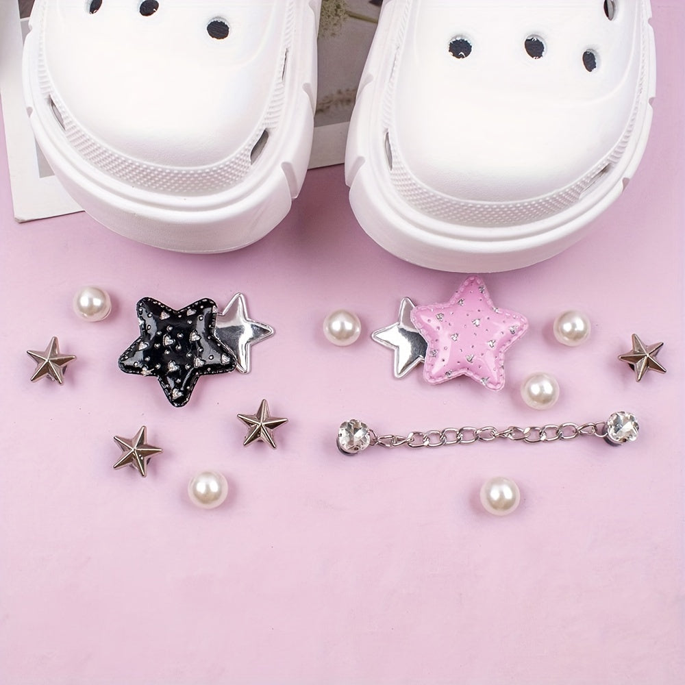 Star Rhinestone Shoe Charms for Clogs DIY Decor