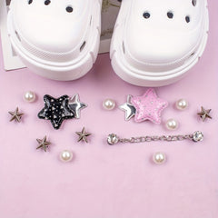 Star Rhinestone Shoe Charms for Clogs DIY Decor