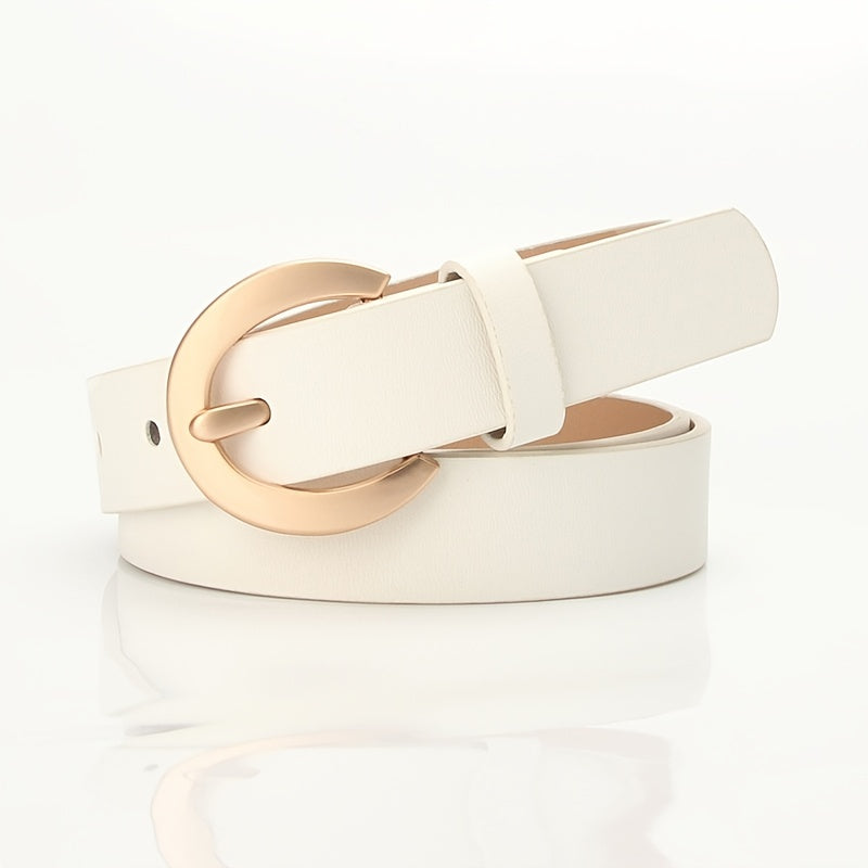Women's PU Leather Waist Belt for Jeans Pants Dress