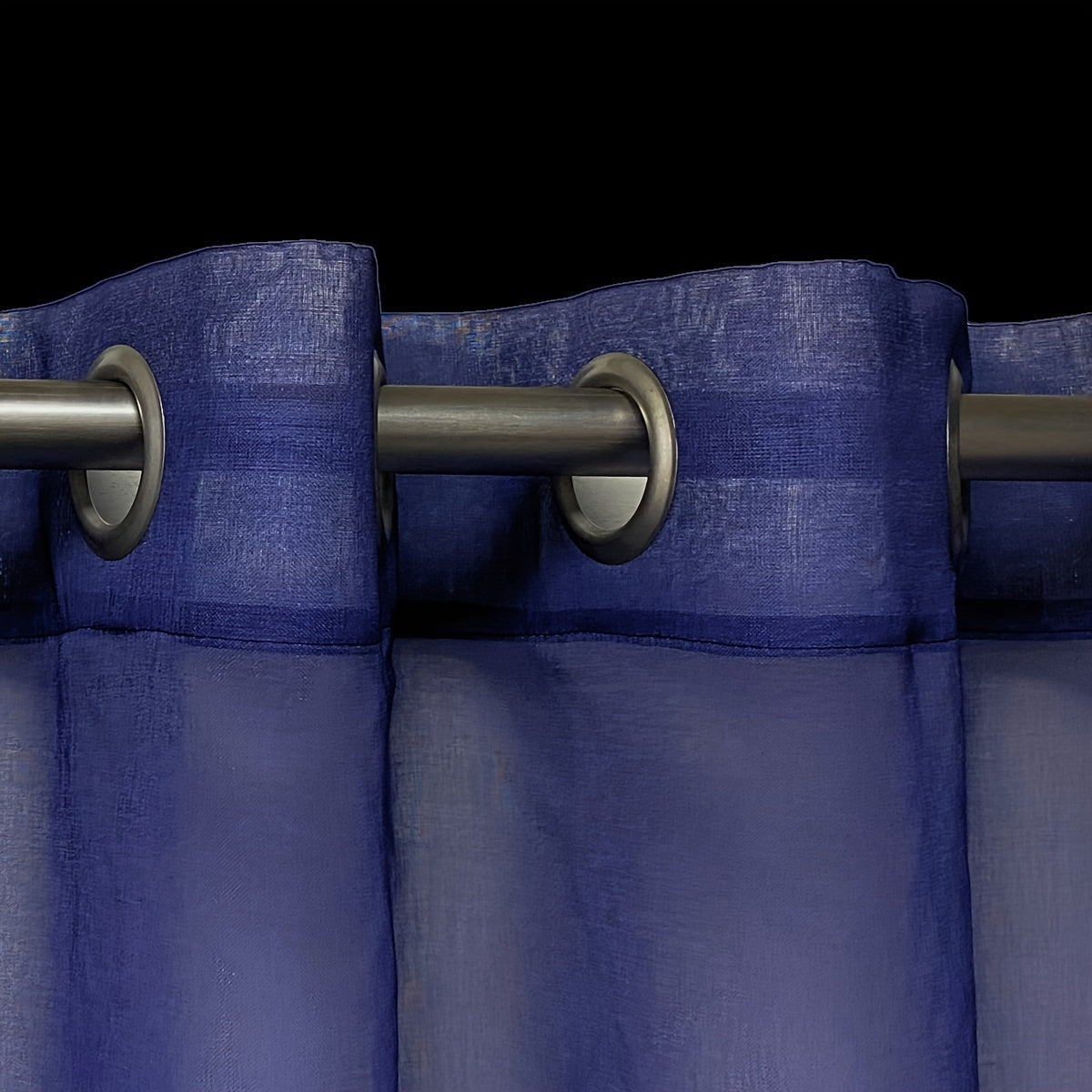 Gradient Sheer Grommet Curtains for Home Decor