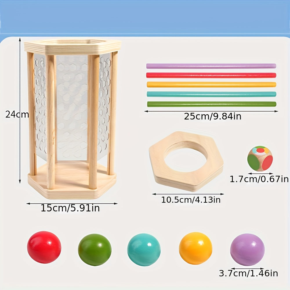 Colorful Stick Game Wooden Dice & Sticks Math Toy