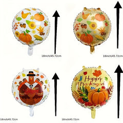 Thanksgiving Aluminum Balloon Set for Party Decoration