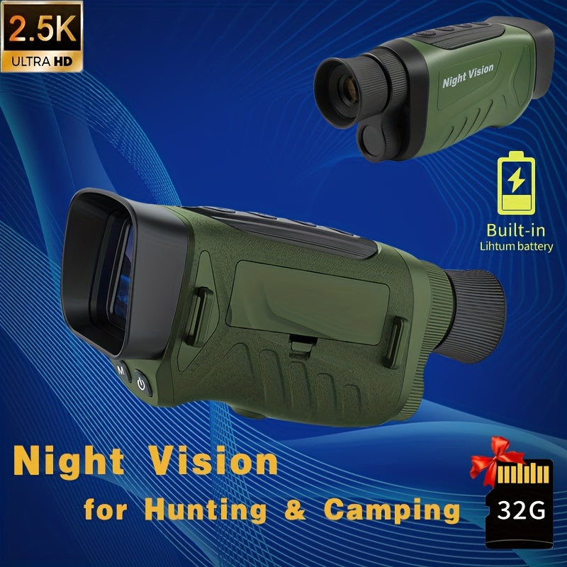 Night Vision Monocular 8X Digital Zoom Telescope w/USB Charging